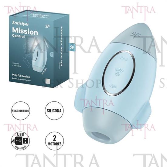 Mission Control Succionador y vibrador con carga USB